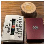Golf/Bar Accessories - Cards, Pencils, & Candle