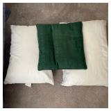 Sealy Standard Bed Pillows & Green Checkered