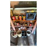 Vintage Coffee Tins & Metal Fasteners Garage