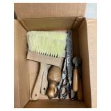 Vintage Wallpaper Hanging Tools Set Wood Handles