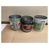 Christmas & Americana Decorative Metal Tins No