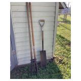 Post Hole Digger and Drain Spade Shovel Yard Lot