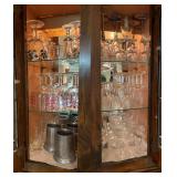 Mixed Bar Glassware & Pewter Tankards Collection