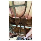 Vintage Cast Iron Boat Anchor with Frame
