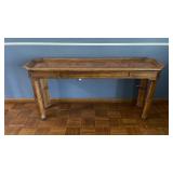 Traditional Wood Console Sofa Table Carved Legs