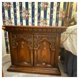 Vintage Broyhill Mediterranean Oak Nightstand