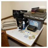 Mixed Office Supply Lot Jumbo File Box Organizers