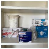 First Aid Supply Lot KN95 Masks Gloves Cotton