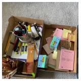 Mixed Office Supply Lot Pencils Post-it Notes