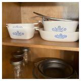 Corning Ware Blue Cornflower Casserole Set with