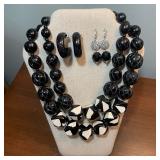 Chicoï¿½s Necklace & Earrings - Black & White