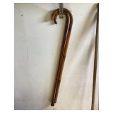 Wooden Walking Canes Crook Handle Classic Style