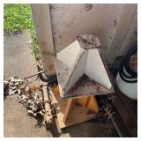 Two Wooden Umbrella or Antenna Stands