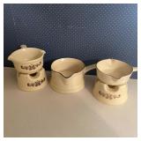 Pfaltzgraff Village Stoneware Butter Warmer Set