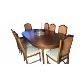 Traditional Dining Table & Cane Back Chairs