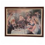 Framed Renoir-Style Luncheon Print