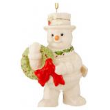 Lenox Happy Holly Days Snowman Ornament