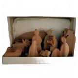 Handcrafted Wooden Nativity Set