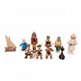 German Erzgebirge Wood Miniature Figures