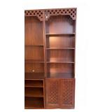 Mid-Century Teak Bookcase With Record Cabinet