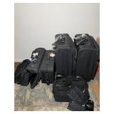 Black Soft-Sided Luggage Set
