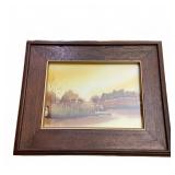 Framed Signed Pastoral Landscape Art