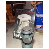 Texsport Portable Toilet & Coleman Lantern
