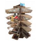 Rotating Storage Organizer With Mixed Fasteners