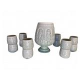 Thai Celadon Green Glazed Drink Set