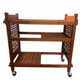 Mid-Century Modern Teak Bar Cart