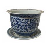 Chinese Blue & White Qianlong Porcelain Planter