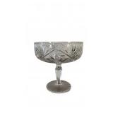 Cut Crystal Pedestal Compote Bowl