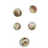 Hand Painted Floral Decorative Plates Assort.