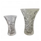 Lead Crystal Vase Set