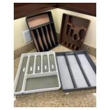 Plastic Silverware Organizers