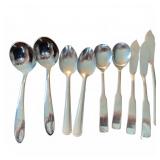 Mid-Century Mixed Pattern Stainless Flatware