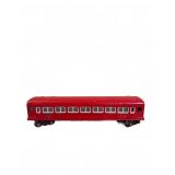 Red Tinplate Model Train Passenger Car