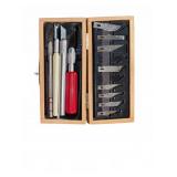Precision Hobby Knife Set in Wooden Case