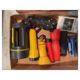 Flashlights. Booklight, and Raincoat
