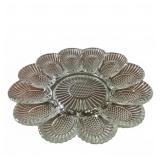 Vintage Indiana Glass deviled egg platter