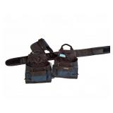 Husky Tool Belt with Double Pouch Set
