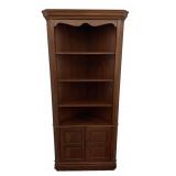 Wood Corner Cabinet with Shelves & Doors
