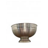 Engraved Brushed Metal Punch Bowl