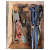 Metal Multi Tool Lot with Wrenches & Chain Wt