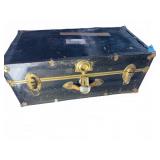 Vintage Travel Trunk with Locking Latch
