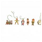 6 Metal Christmas Ornaments