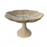 Lenox USA Pedestal Compote with Gold Rim
