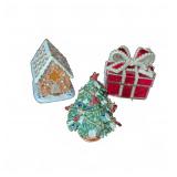 3 Holiday-Themed Trinket Box Set
