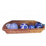 Blue & White Porcelain Decorative Balls