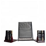 Abacus Design Wooden Bookends